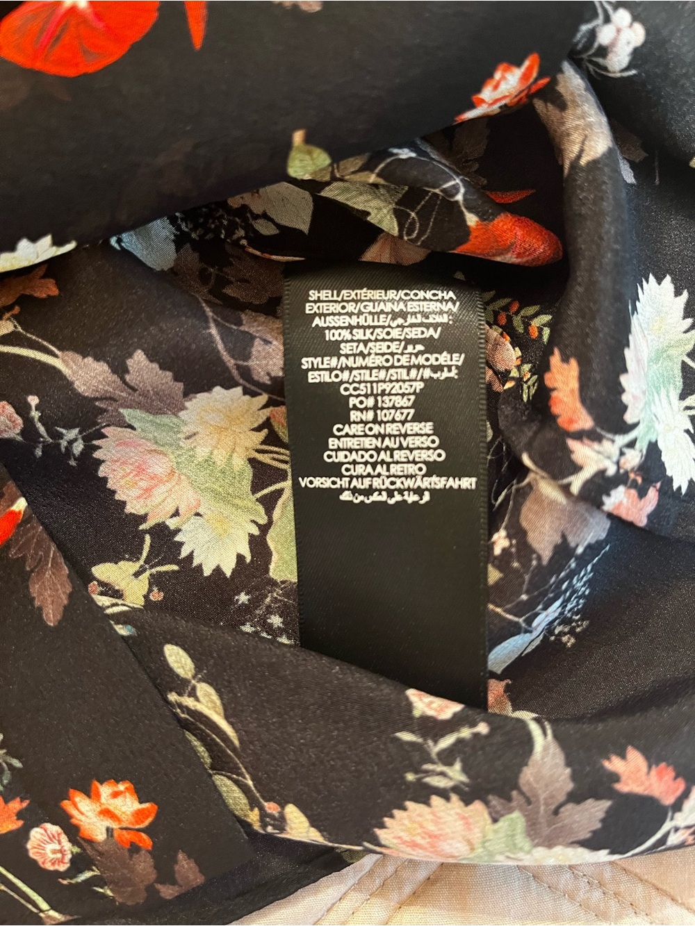 Alice + Olivia Twisting Vines Floral Ruffle Front Flutter Sleeve Sz M MSRP $295 - Picture 10 of 12